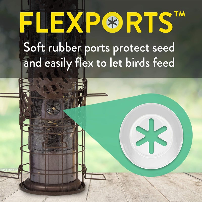 Perky-Pet SBG101 Squirrel Off Max Pinecone Bird Feeder with Flexports â€“ 1.75 lb Capacity - Image 3